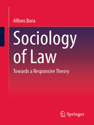 cover image of Sociology of law